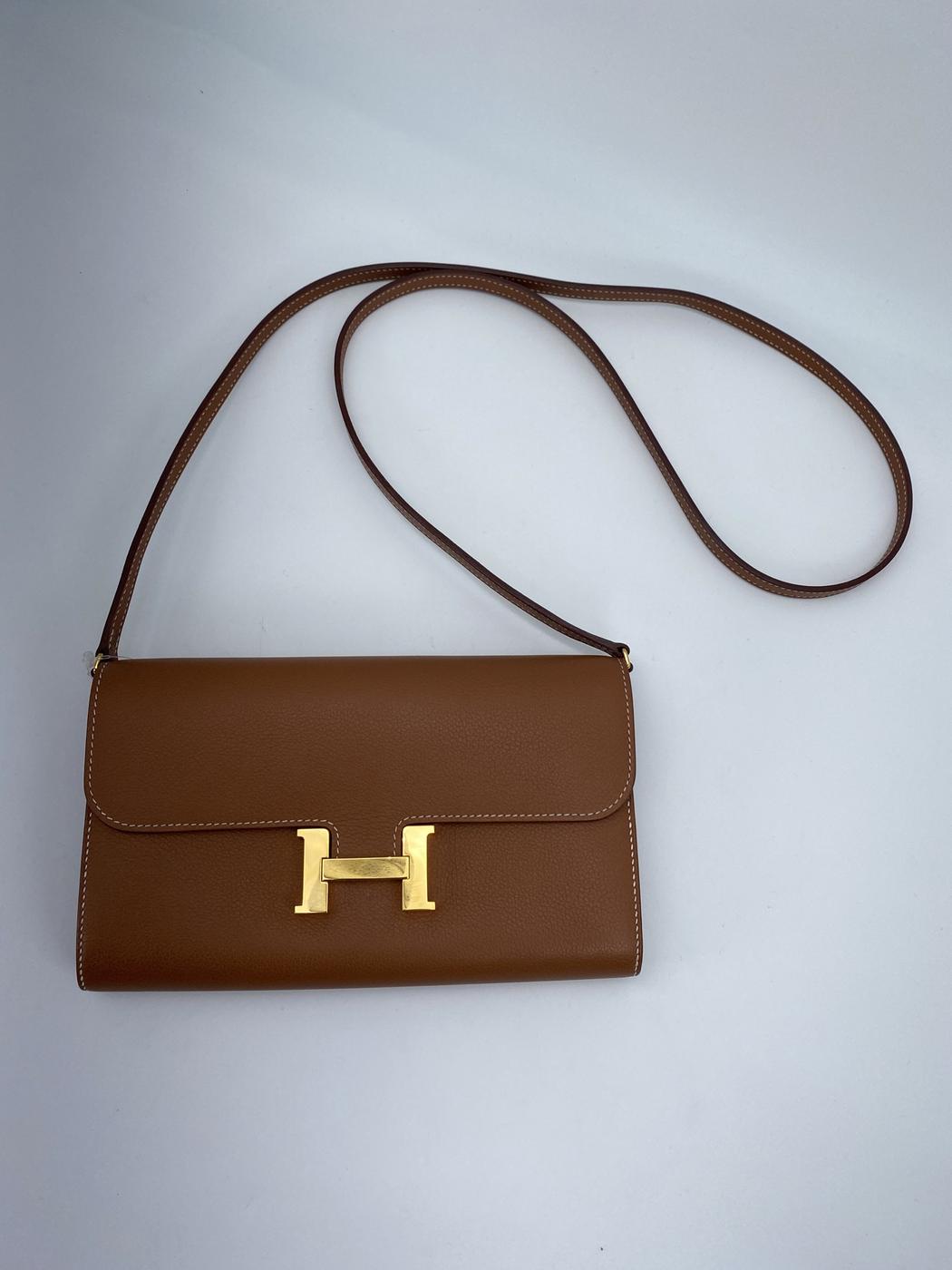 【新品同様】HERMES エルメス コンスタンス トゥーゴー ウォレット エプソン ゴールド金具 U刻印 2022年 管理番号：9169 HERMES エルメス コンスタンス トゥーゴー ウォレット エプソン