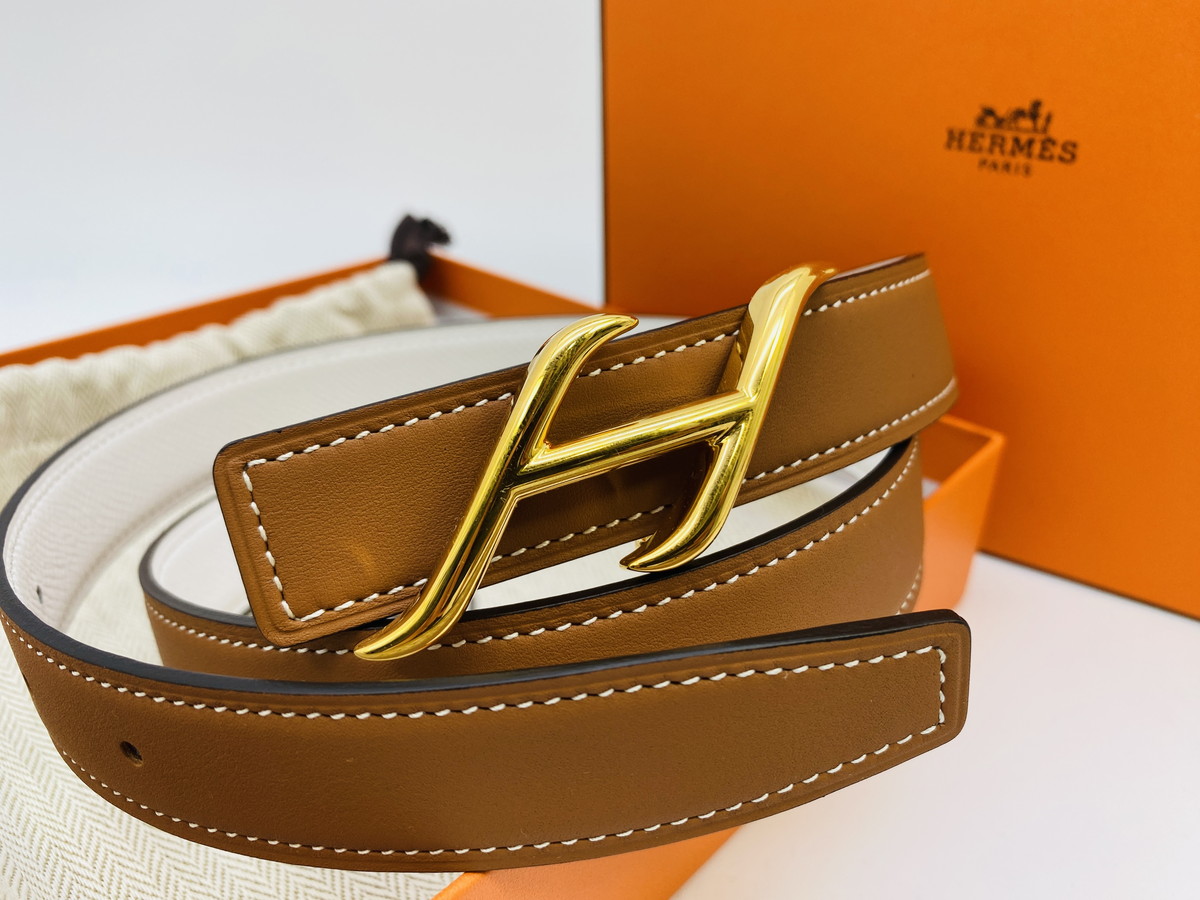 �ڿ���Ʊ�͡ۥ���᥹ HERMES �٥�ȥХå��� ��HDN�� &�쥶���٥��(���å�)  24 mm �����ֹ桧9159