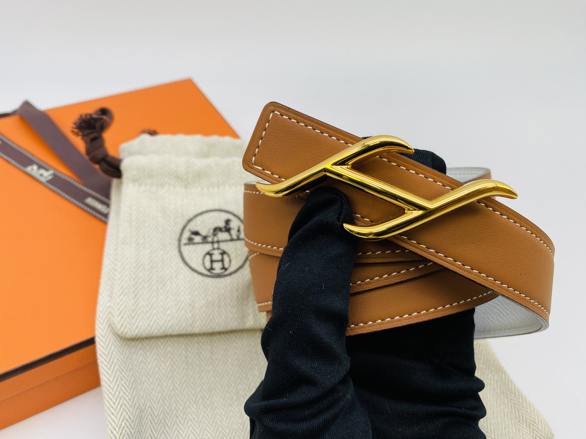 �ڿ���Ʊ�͡ۥ���᥹ HERMES �٥�ȥХå��� ��HDN�� &�쥶���٥��(���å�)  24 mm �����ֹ桧9159