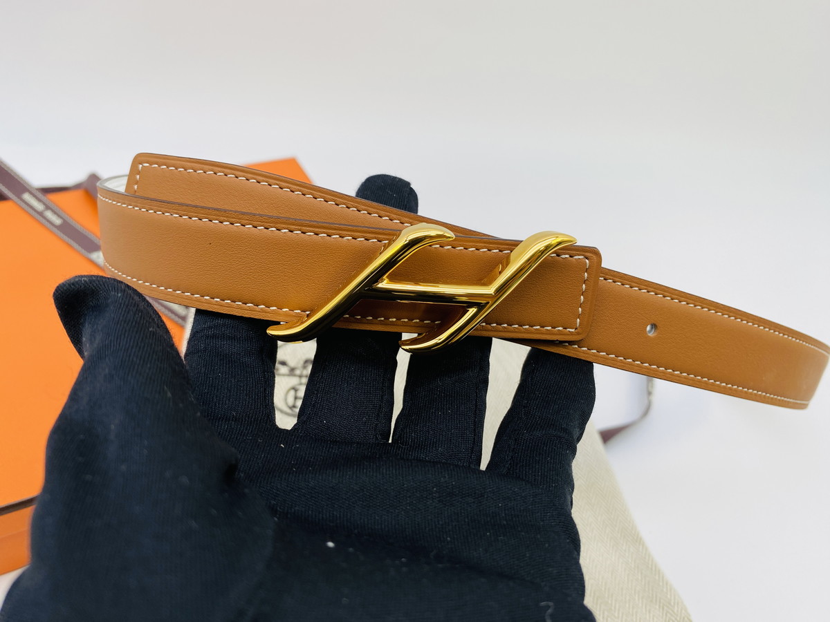 �ڿ���Ʊ�͡ۥ���᥹ HERMES �٥�ȥХå��� ��HDN�� &�쥶���٥��(���å�)  24 mm �����ֹ桧9159