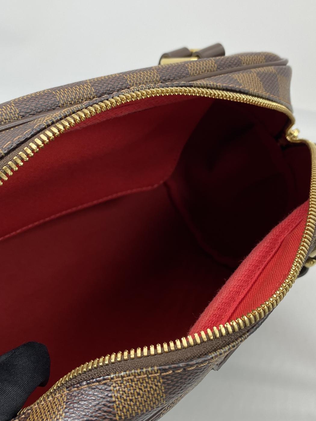 LOUIS VUITTON 륤ȥ ȥPM ߥ Хå ϥɥХå 쥶 ֥饦 ֹ桧7465