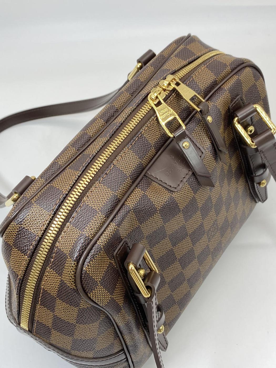 LOUIS VUITTON 륤ȥ ȥPM ߥ Хå ϥɥХå 쥶 ֥饦 ֹ桧7465