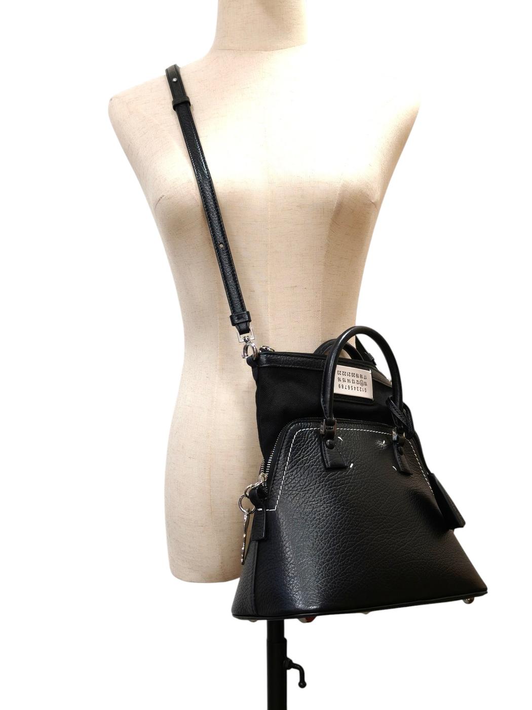Maison Margiela �᥾��ޥ른���� 5AC �ߥ� 2way ���������Хå� �ϥ�ɥХå� �֥�å� �����ֹ桧11258