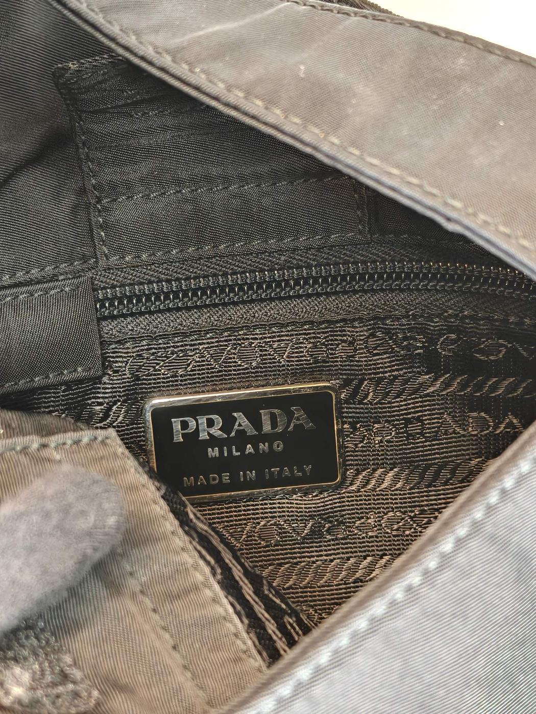 PRADA �ץ�� �ʥ����� ��󥷥������Хå� �֥�å� �����ֹ桧10765