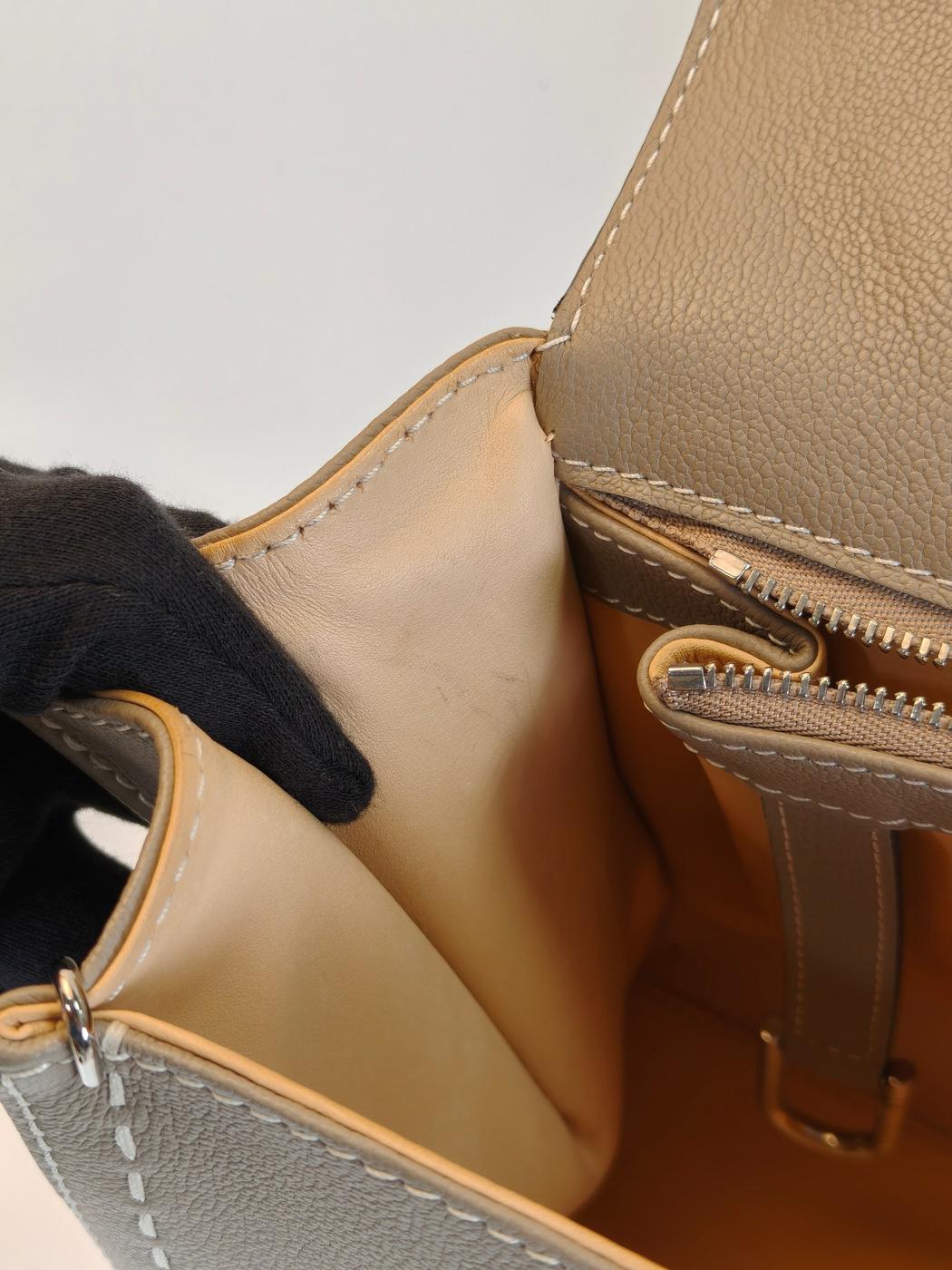 Delvaux �ǥ������ �֥���MM 2Way �ϥ�ɥХå� �������� ���졼 �����ֹ桧10767