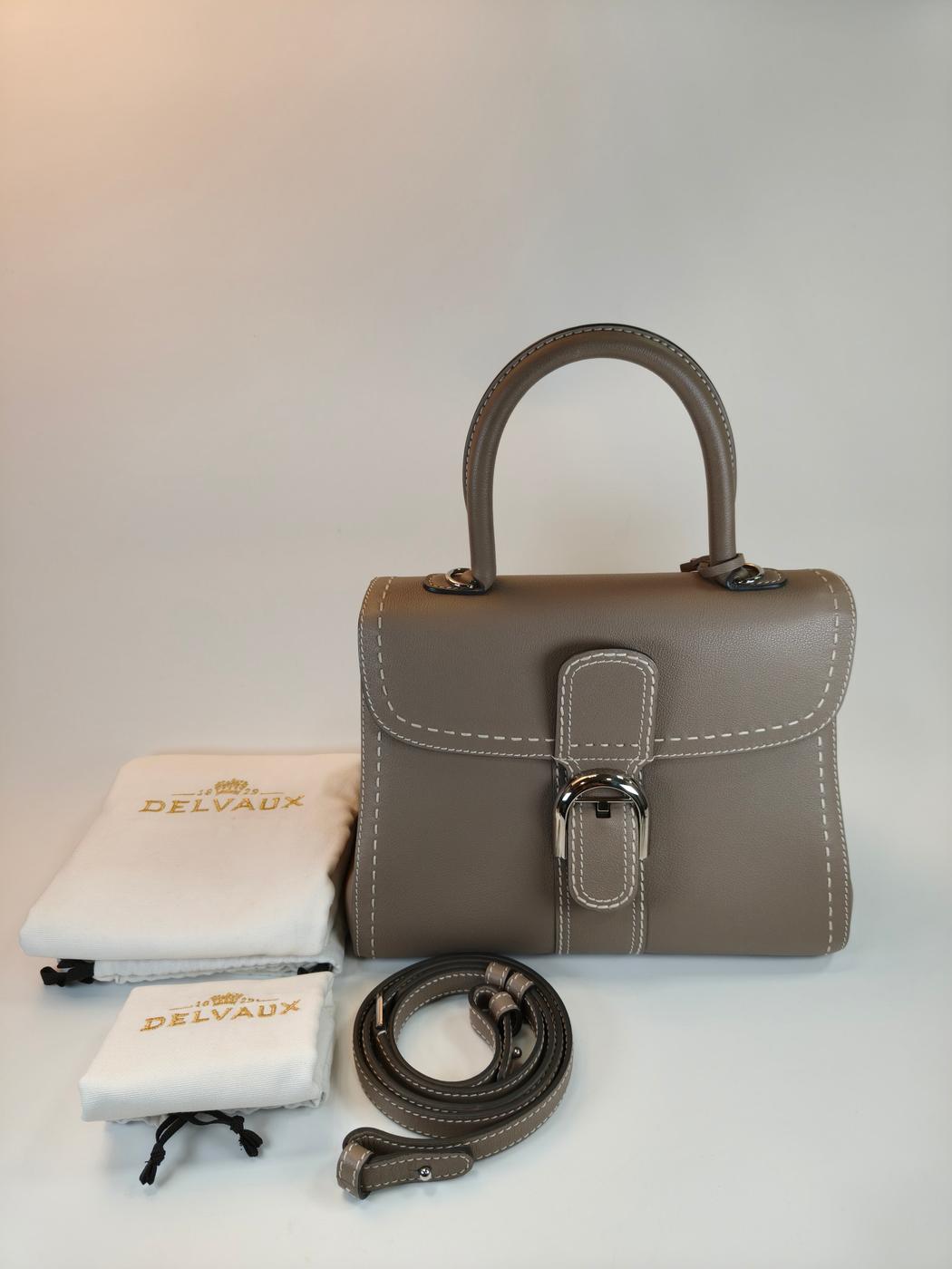 Delvaux �ǥ������ �֥���MM 2Way �ϥ�ɥХå� �������� ���졼 �����ֹ桧10767