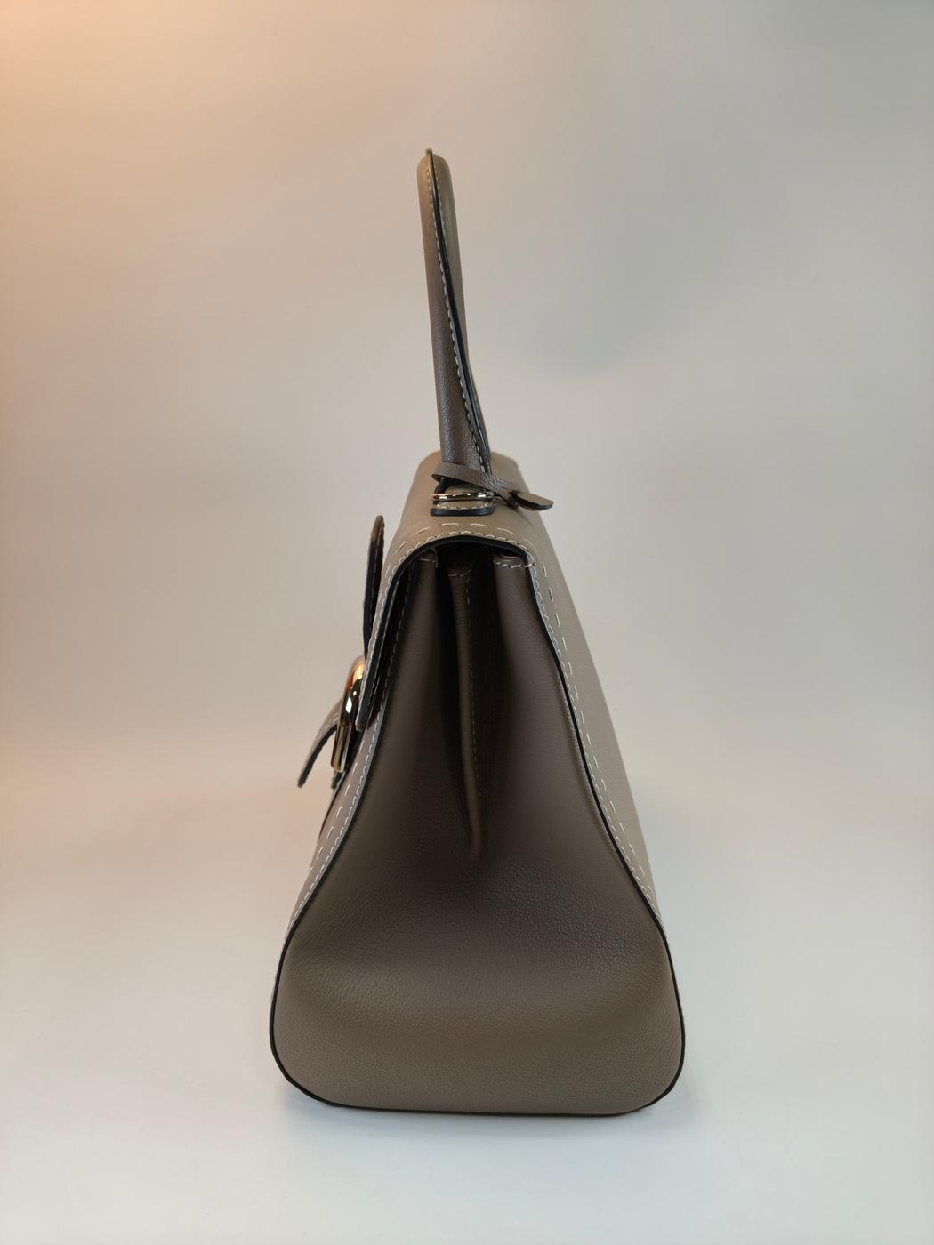 Delvaux �ǥ������ �֥���MM 2Way �ϥ�ɥХå� �������� ���졼 �����ֹ桧10767