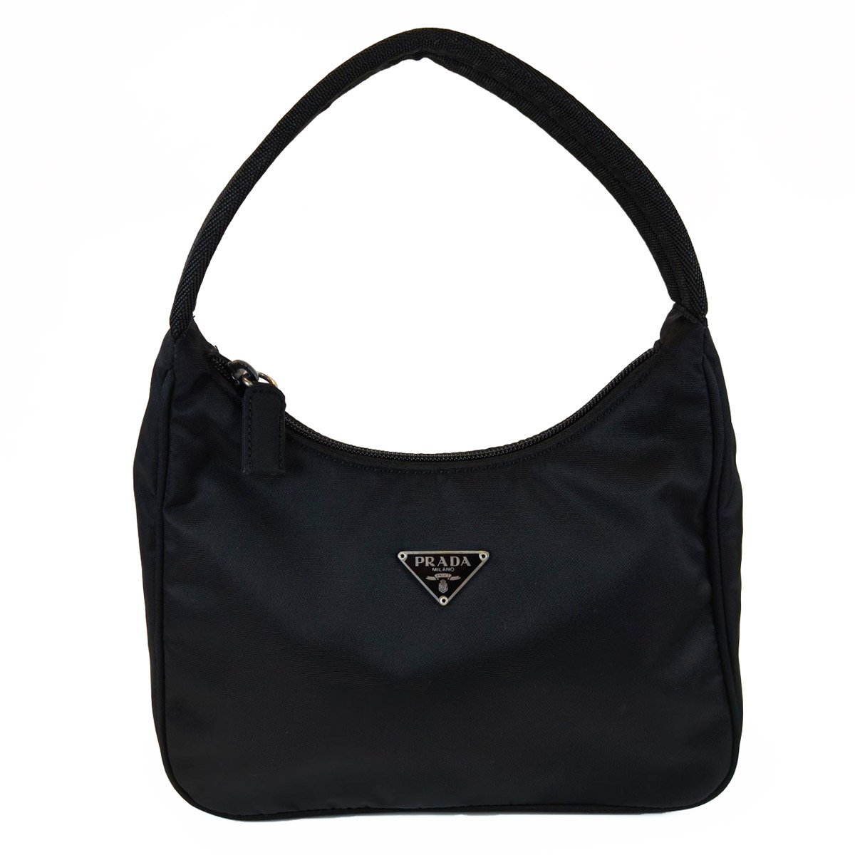 PRADA �ץ�� �ʥ����� �ϥ�ɥХå� �֥�å� �����ֹ桧10768