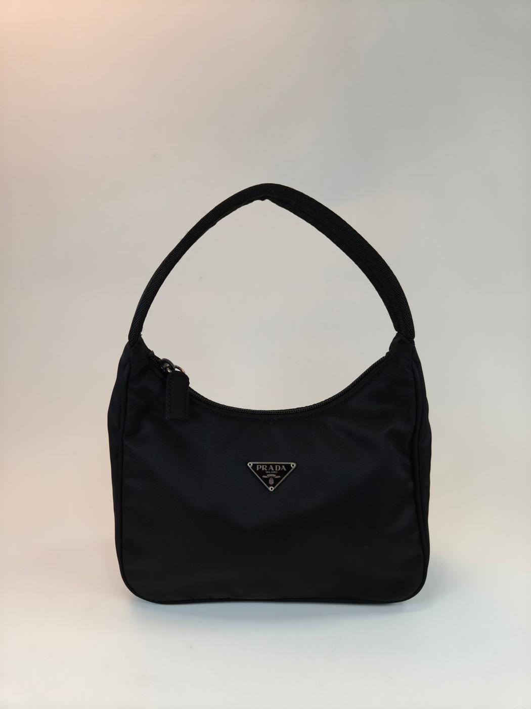 PRADA �ץ�� �ʥ����� �ϥ�ɥХå� �֥�å� �����ֹ桧10768