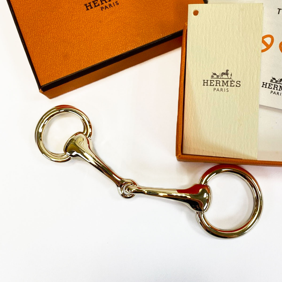 エルメス　ドット　サークル　スカーフ　リング　ゴールド HERMES✨️ドットサークルスカーフリングGPゴールド