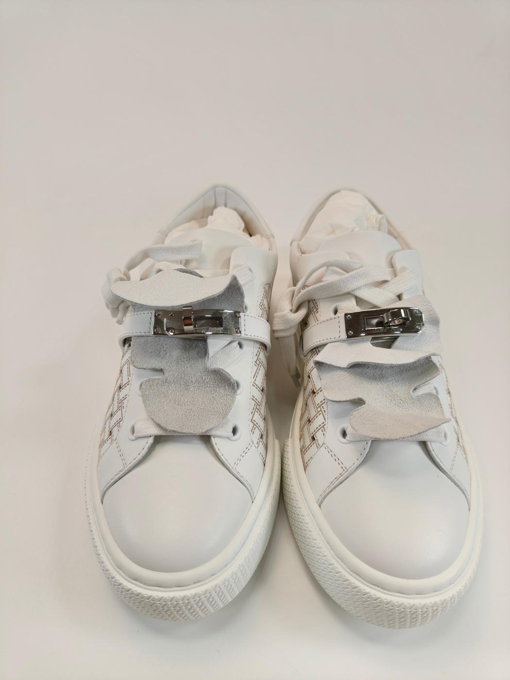 HERMES ����᥹ �ǥ� ���ˡ����� ������37.5 ��24cm �ۥ磻�� ̤���� �����ֹ桧10380