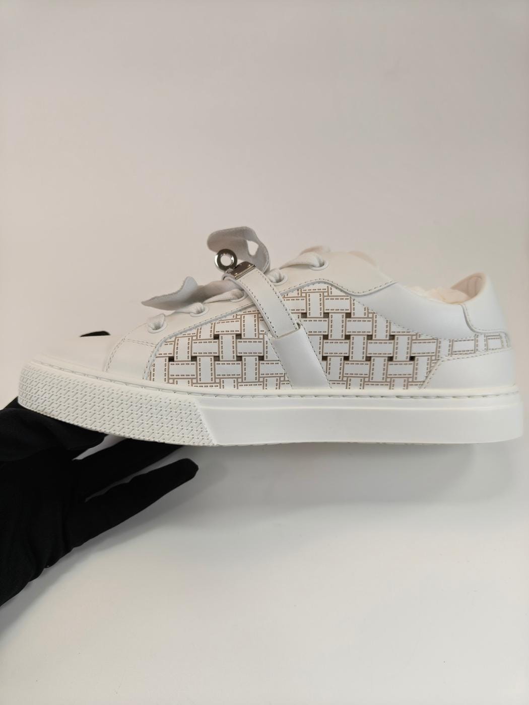 HERMES ����᥹ �ǥ� ���ˡ����� ������37.5 ��24cm �ۥ磻�� ̤���� �����ֹ桧10380