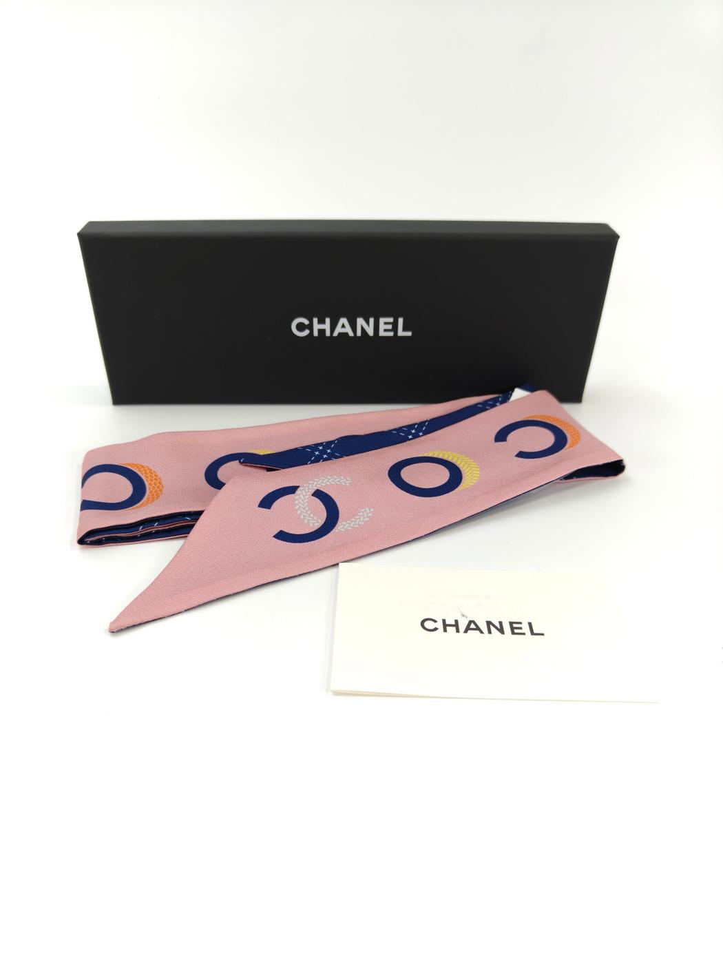 CHANEL ����ͥ� ���륯 �������� �إ��Х�� COCO �ԥ󥯡ߥ֥롼 �����ֹ桧10573