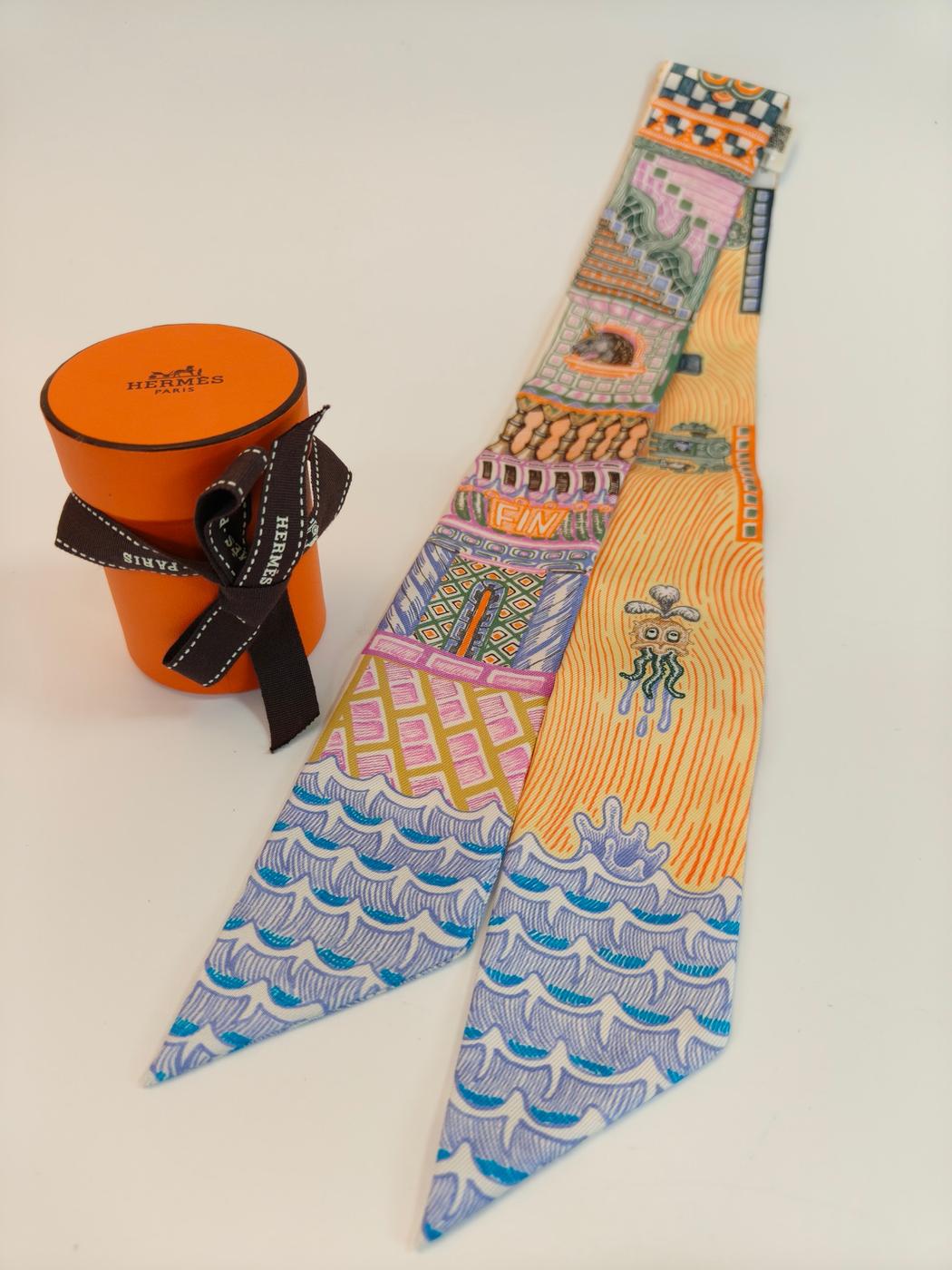 ᥹ HERMES Super Silk Quest ѡ 륯  ĥ꡼    ޥ顼 ֹ桧10161