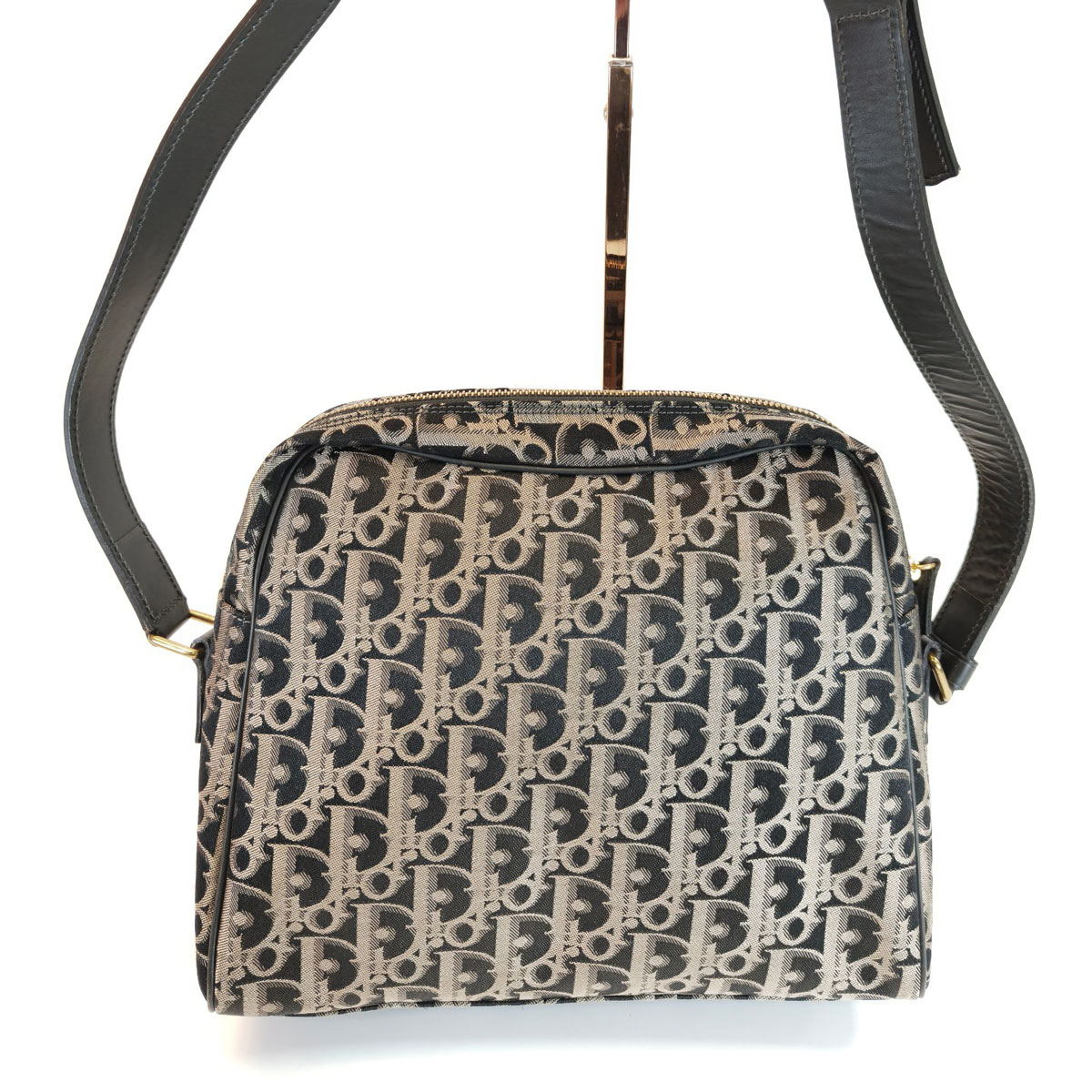 Christian Dior ディオール トロッター ショルダーバッグ ブラック