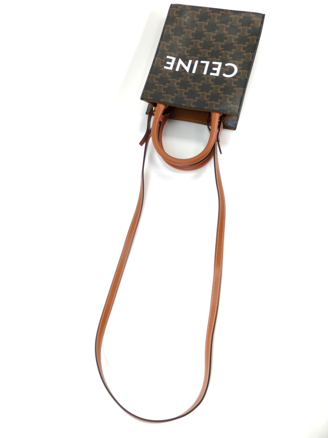 CELINE ���꡼�� �ȥꥪ��� �ߥ� �С��ƥ����� ���� 2WAY ���������Хå� �֥饦�� �����ֹ桧10699