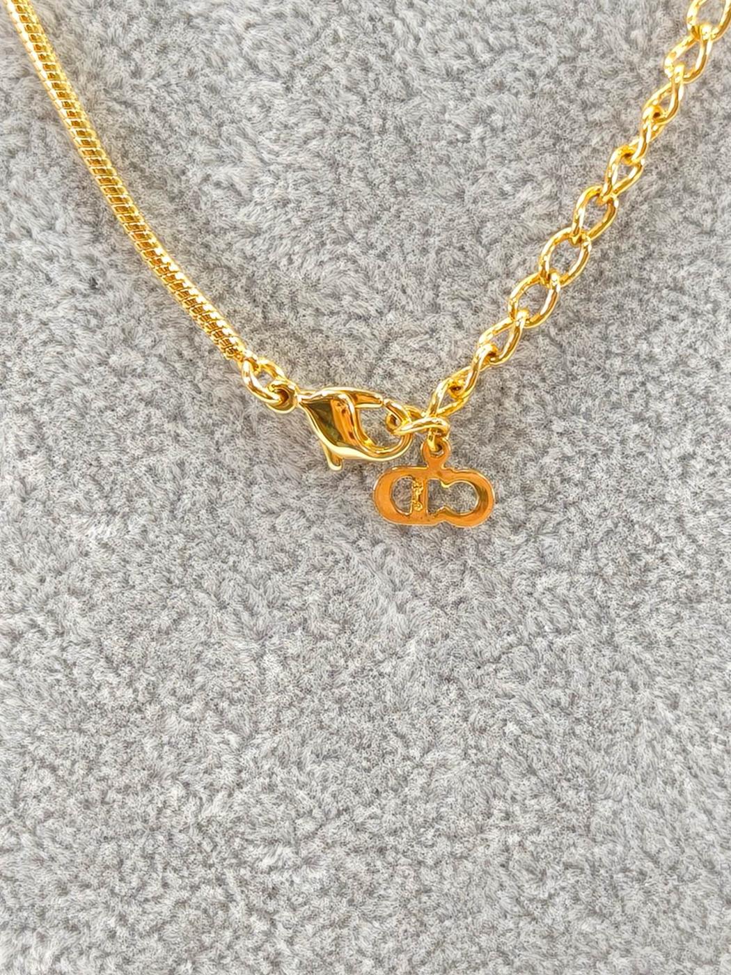 Christian Dior ���ꥹ�����ǥ������� �ͥå��쥹 D���� ������ơ��� ����������� ������� �����ֹ桧9956