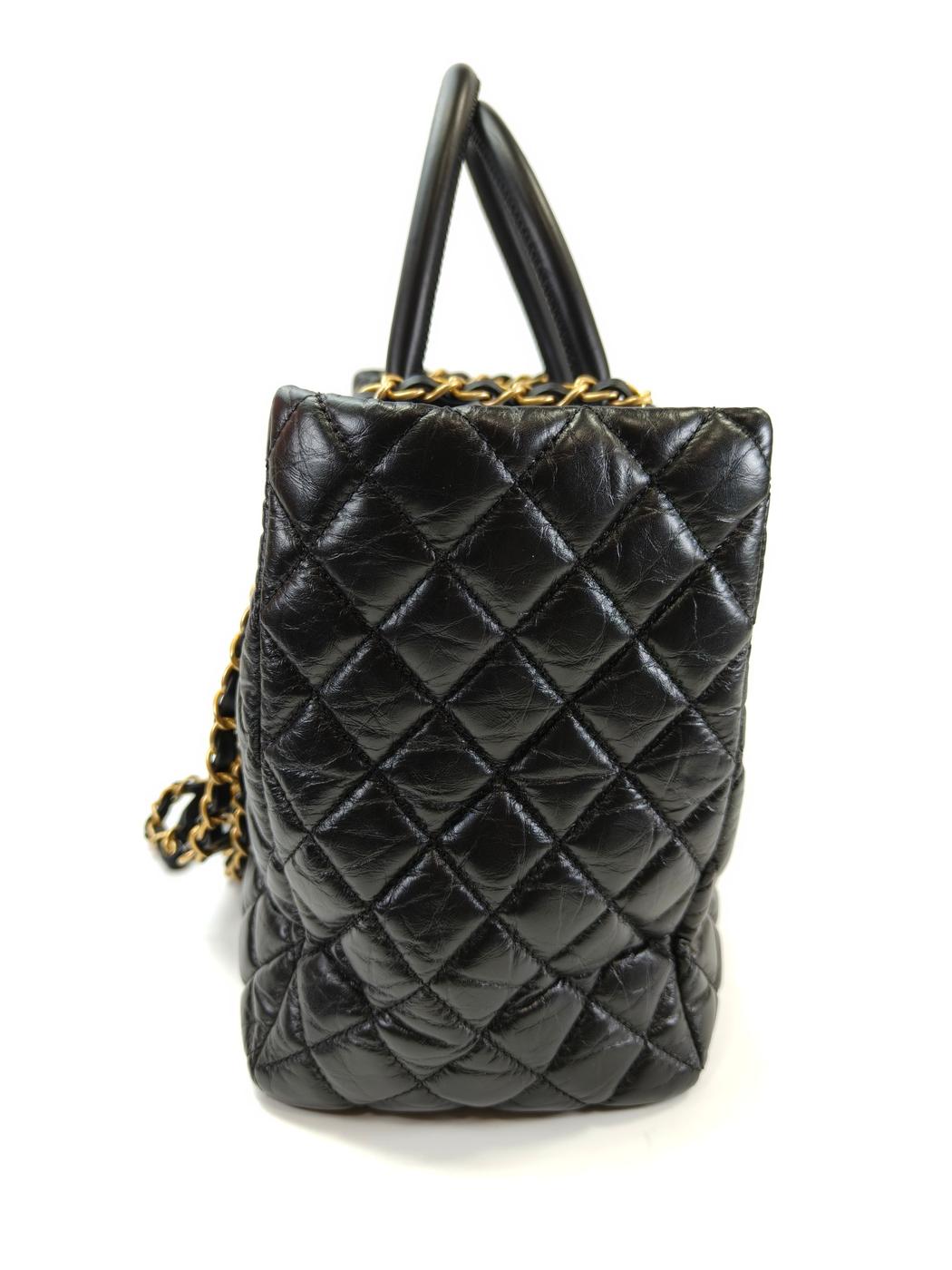 CHANEL ����ͥ� �ޥȥ�å� 2WAY �ȡ��ȥХå� �������󥷥����� �֥�å� �����ֹ桧10907