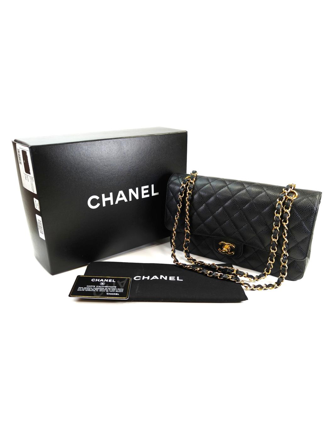 CHANEL �ޥȥ�å�25 W�ե�åץ������� ����ӥ������� �֥�å� �����ֹ桧10908