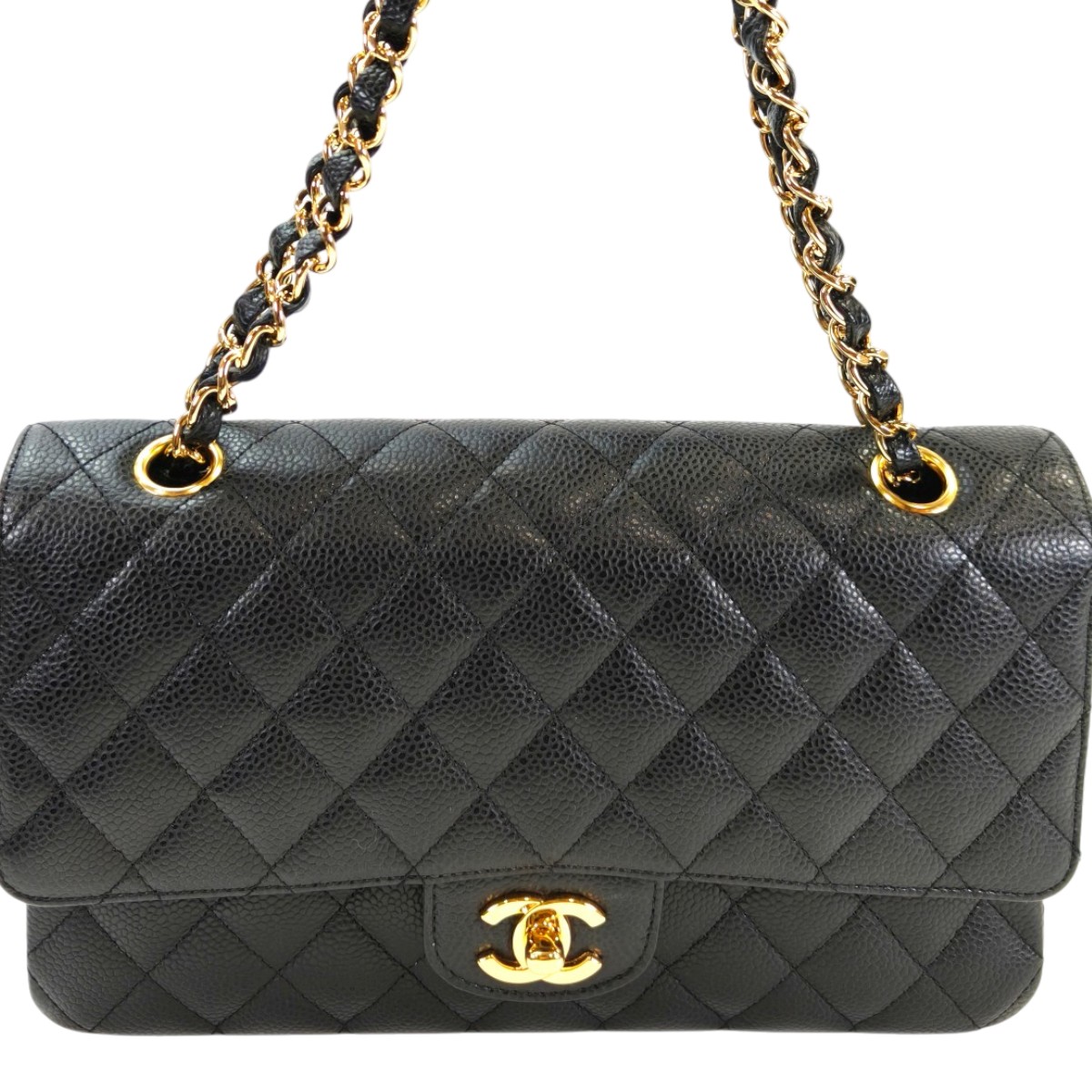 CHANEL �ޥȥ�å�25 W�ե�åץ������� ����ӥ������� �֥�å� �����ֹ桧10908