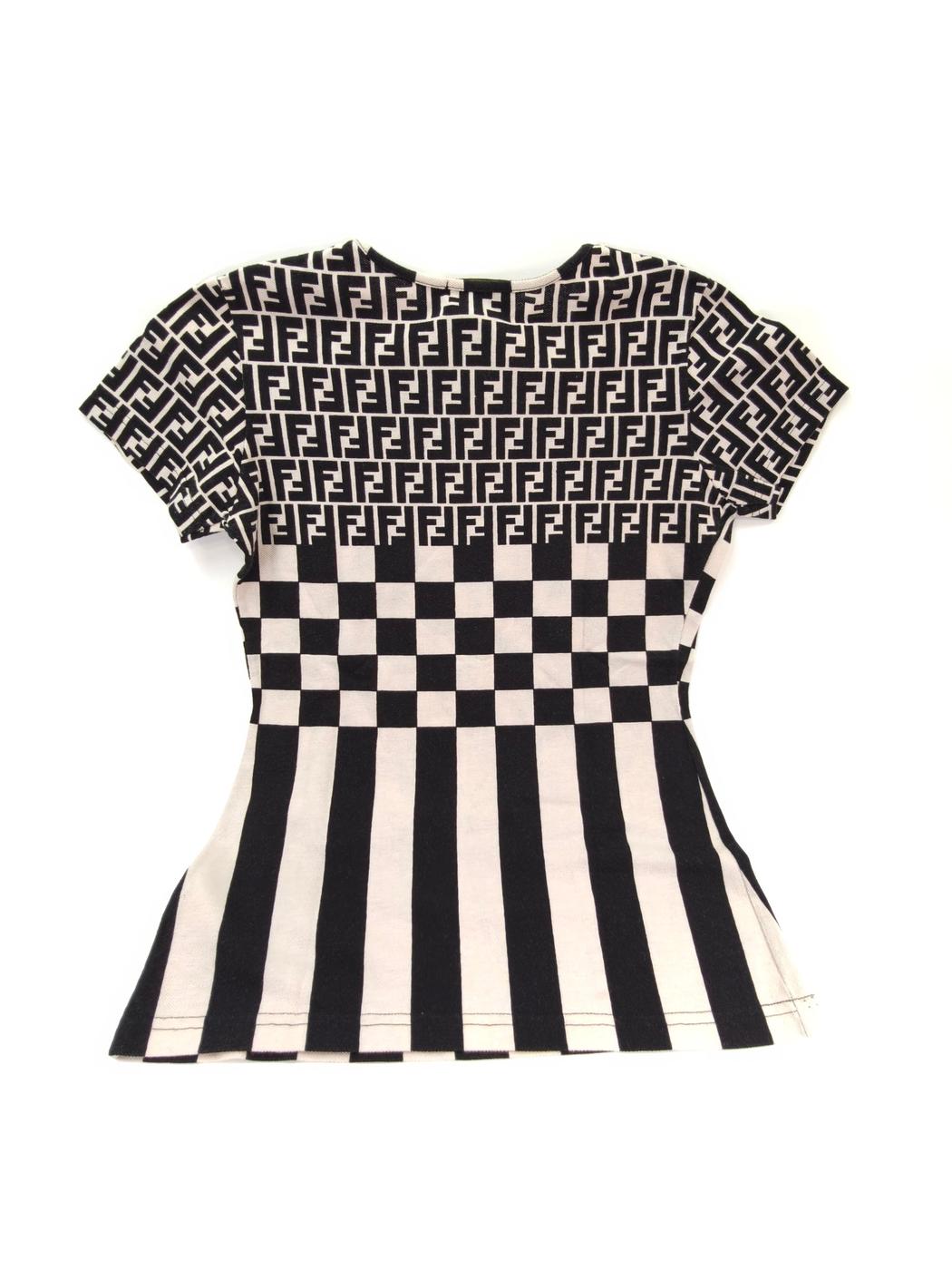 FENDI �ե���ǥ� ���� ���� T����� Ⱦµ �֥�å� �����ܥ꡼ #42 �����ֹ桧9884