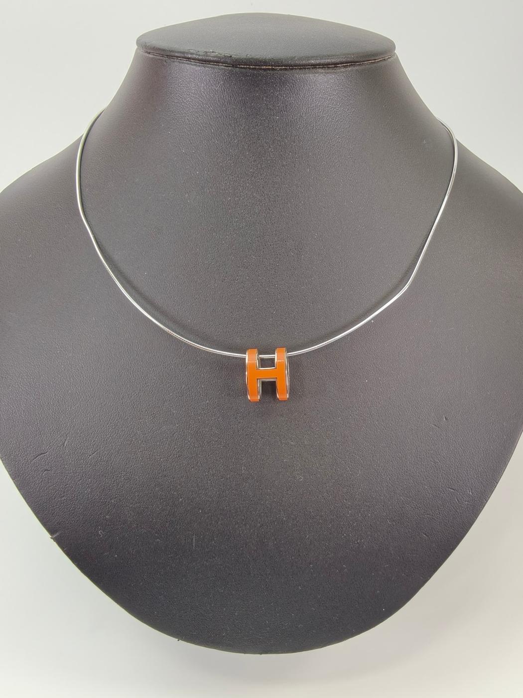 HERMES ����᥹ �ݥå�H �ڥ����� �ͥå��쥹 ����󥸡ߥ���С� �����ֹ桧10603