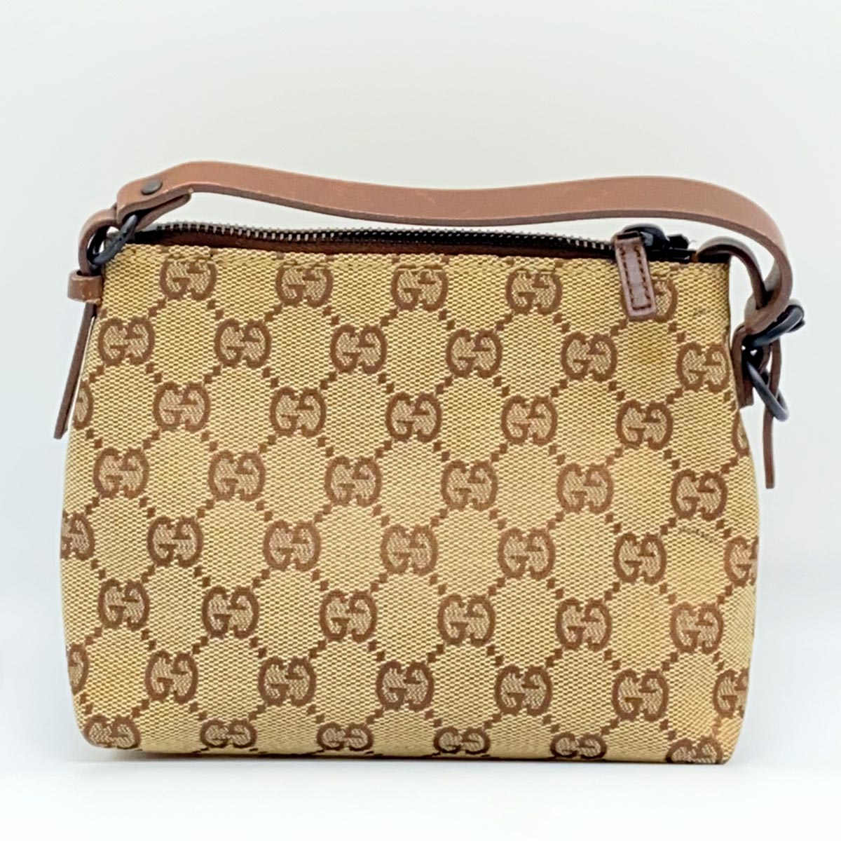 GUCCI ���å� �ݡ��� �����Х� �쥶�� �١������ �֥饦��� �����ֹ桧7700