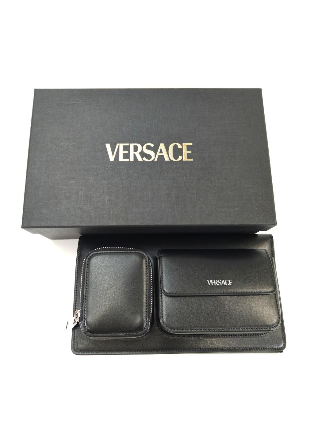 VERSACE �����륵������ Cargo �����ޤ� �ݡ��� ���� ���ޥۥ����� ����å��Хå� �֥�å� �����ֹ桧10407