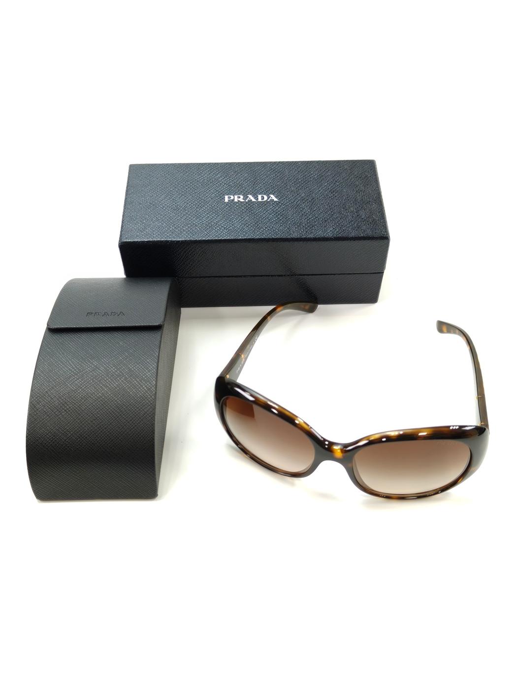 PRADA �ץ�� �ȥ饤���󥰥���� �٥å����� �Х��ե饤 ���󥰥饹 �֥饦�� �����ֹ桧9981