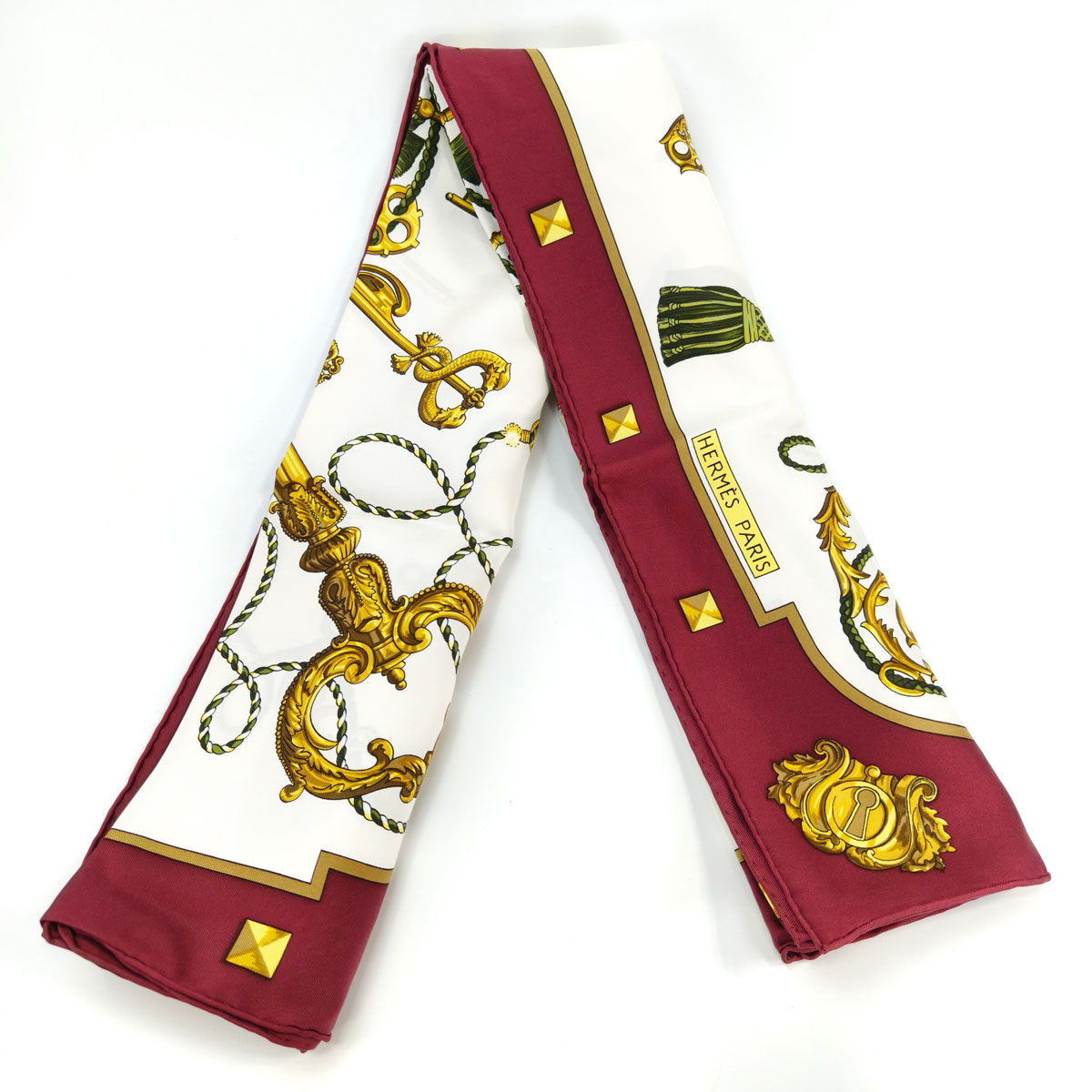 HERMES ᥹ 90  LES CLES 륯 ۥ磻ȡߥܥɡ ֹ桧10200