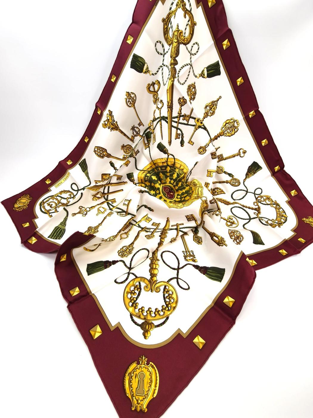 HERMES ᥹ 90  LES CLES 륯 ۥ磻ȡߥܥɡ ֹ桧10200