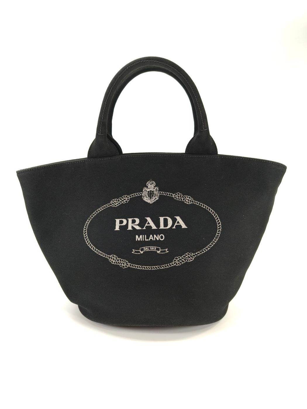 PRADA �ץ�� ���ʥ� 2WAY �ȡ��ȥХå� ���������Хå� �֥�å� �����ֹ桧10613