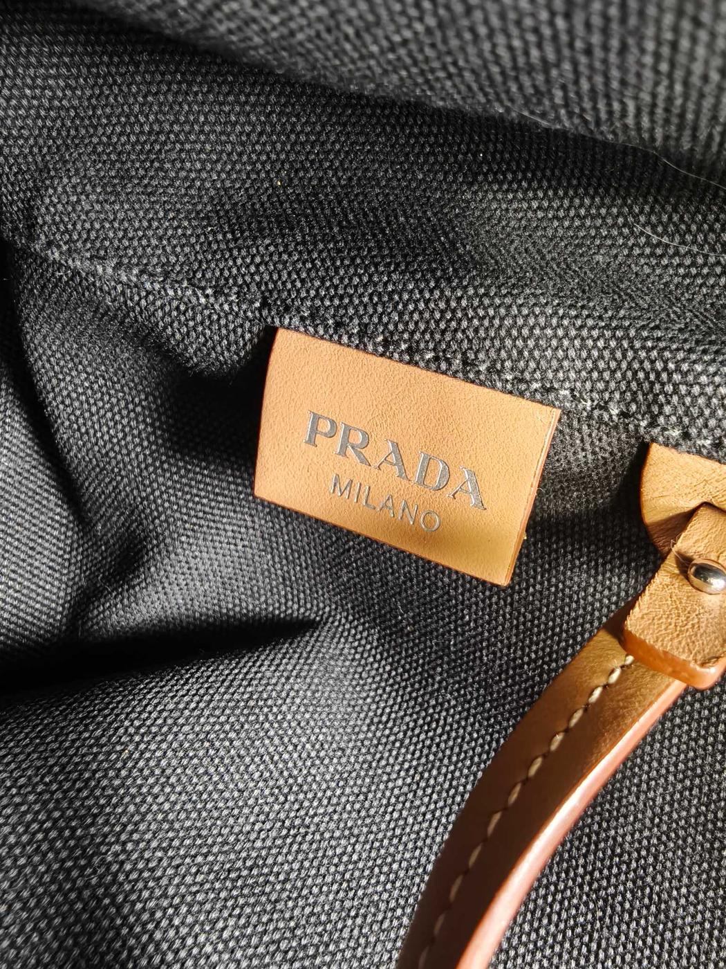 PRADA �ץ�� ���ʥ� 2WAY �ȡ��ȥХå� ���������Хå� �֥�å� �����ֹ桧10613