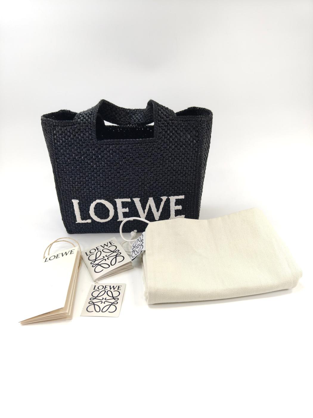 LOEWE ������ FONT TOTE ���⡼�� 2Way �ȡ��ȥХå� ���������Хå� ��ե��� �֥�å� �����ֹ桧10821