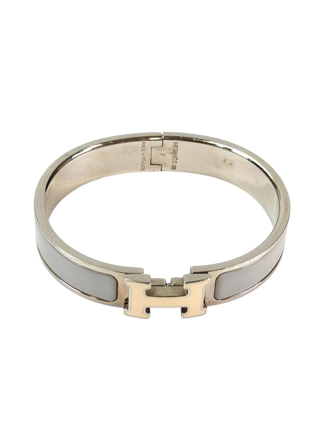 HERMES ����᥹ ����å�H �֥쥹��å� �ۥ磻�ȡߥ��졼 �����ֹ桧11410