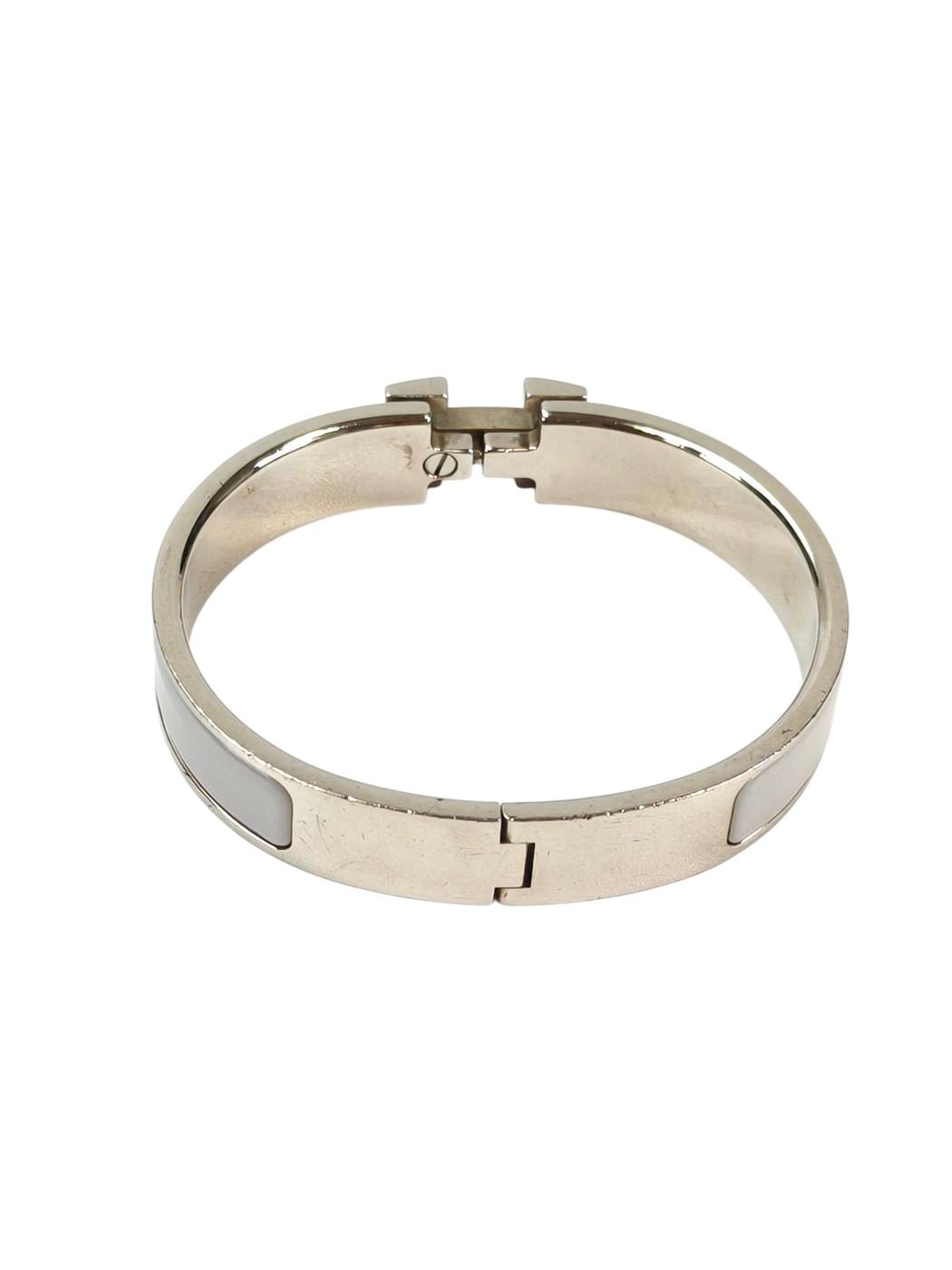 HERMES ����᥹ ����å�H �֥쥹��å� �ۥ磻�ȡߥ��졼 �����ֹ桧11410