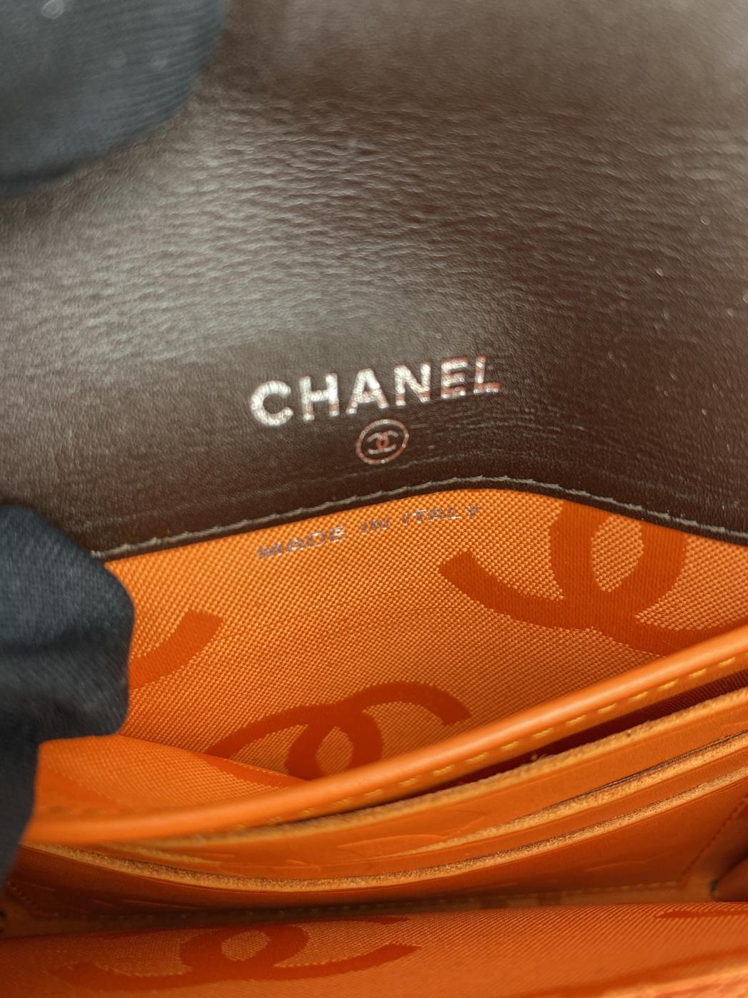CHANEL ����ͥ� ����ܥ� 2���ޤ���� �֥饦�� �㿧 ��ǥ����� �����ֹ桧8875