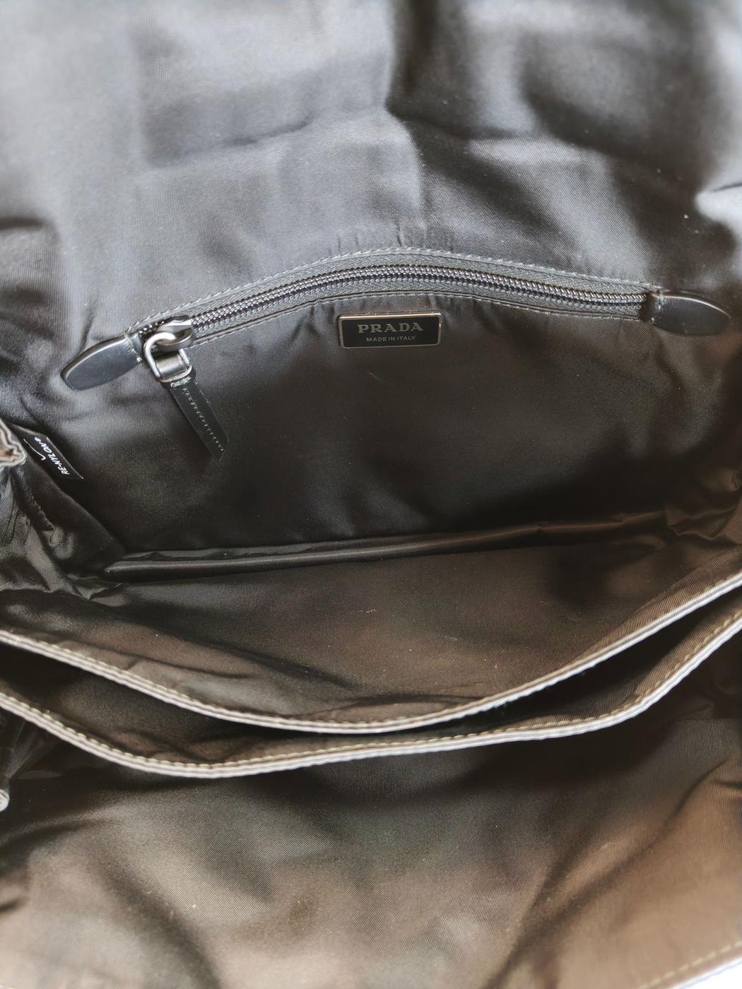 PRADA ץ ƥ ʥߥ쥶 Хå 1BD313 ֥å ֹ桧10310