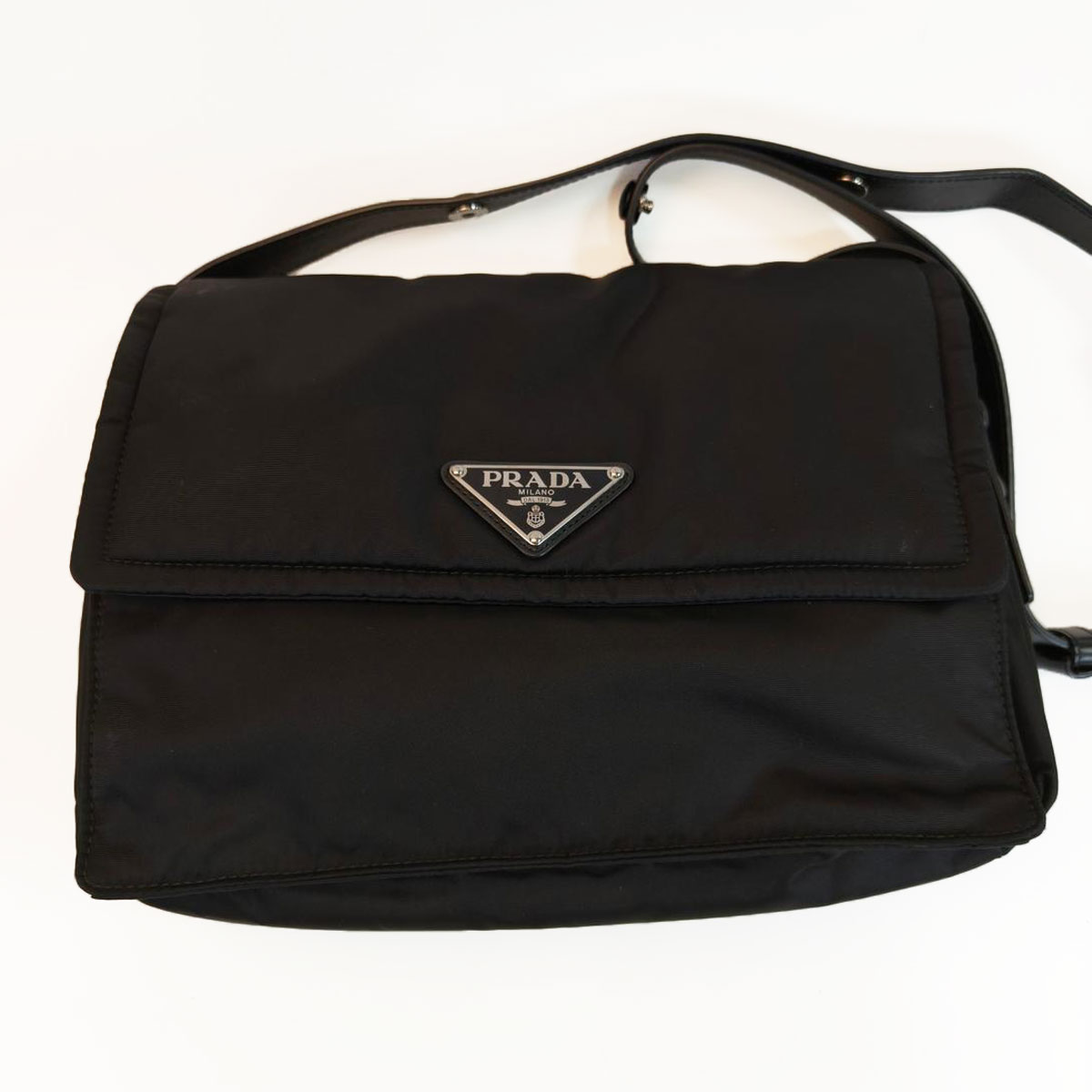 PRADA ץ ƥ ʥߥ쥶 Хå 1BD313 ֥å ֹ桧10310