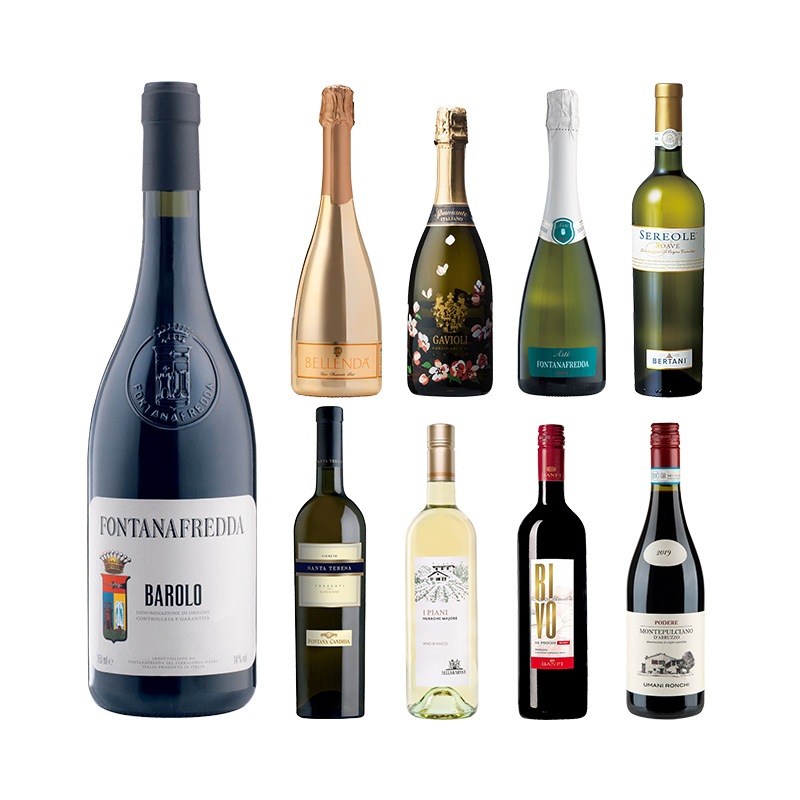 セットワイン ワインの王バローロと煌くスパークリング12月のお