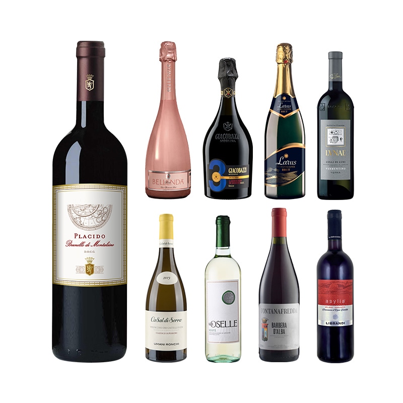 セットワイン 15年熟成イタリアワインの女王ブルネッロと輝くロゼ