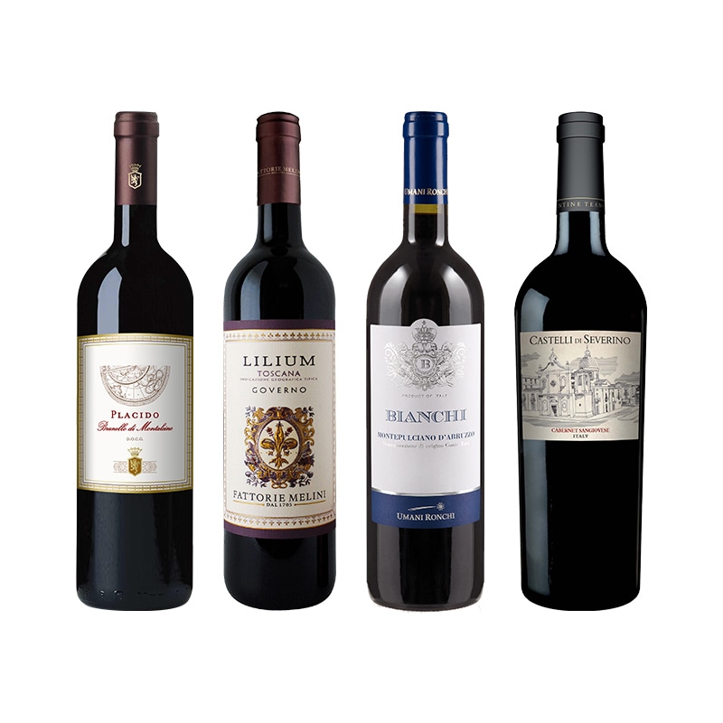 イタリア産赤ワイン4本セット イタリアワイン 4本セット 赤ワイン