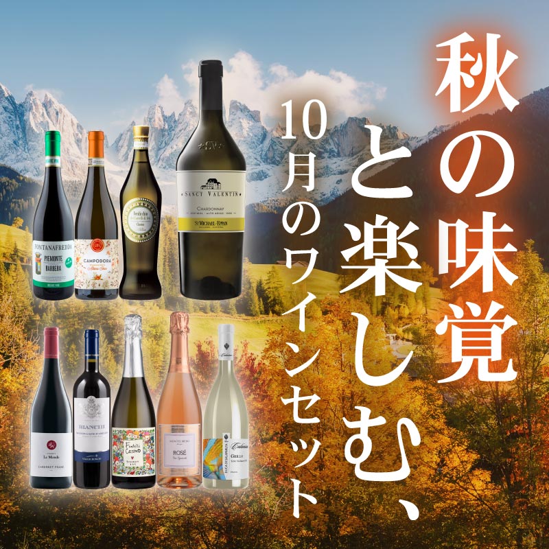 セットワイン 【数量限定】秋の味覚と楽しむ10月のワインセット【41