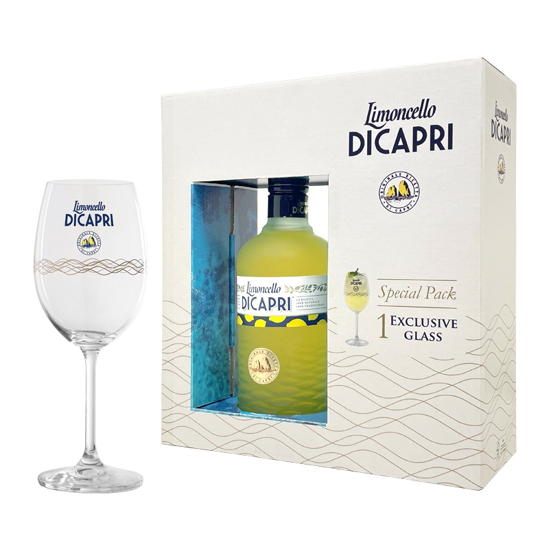 リモンチェッロ・ディ・カプリ 【送料無料】リモンチェッロ ゴブレット