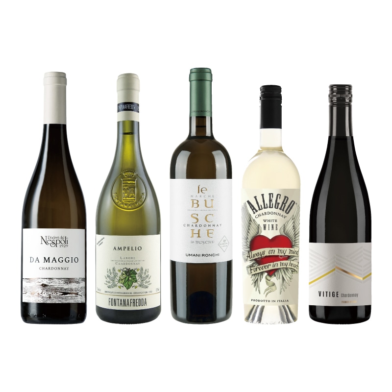 樽リッチ イタリア周遊 シャルドネ飲み比べ5本セット【送料無料・26