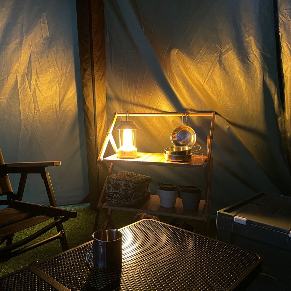 キャンプ・防災に活躍！高輝度LEDランタン【USB充電対応】