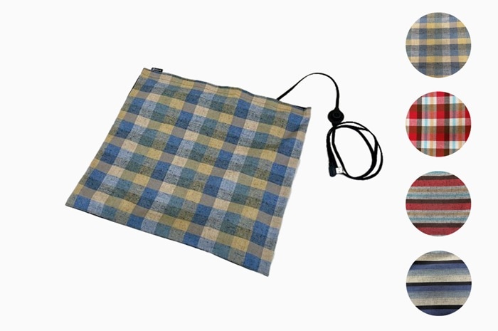 【ホイホイホットシート遠州綿紬カバーSET】 <br>電熱シート 電熱式 USB給電 防寒用｜PICNICAR