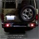 【メール便可】トヨタ ランドクルーザー70［GRJ76K］対応 テール&ストップランプ用LED S25d［BAY15d］3chip HYPER SMD18連 ダブル口金球 段違いピン/ピン角180° 