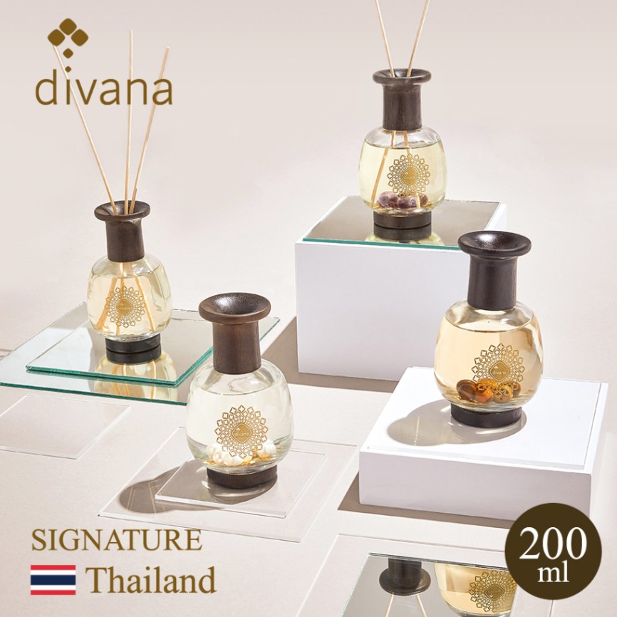 divana リードディフューザー 芳香剤 フレグランス SIGNATUREシリーズ 200ml 正規取扱店 タイ バンコク スパ 天然植物由来 アロマ