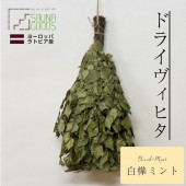 ヴィヒタ サウナウィスク ヨーロッパ ラトビア産 白樺＋ミント フィンランド式 蒸気 アウトドア キャンプ  ロウリュウ 乾燥タイプ 80s